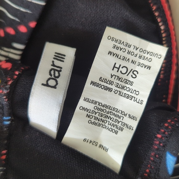 Bar III Tribal Print Vessi Halter Bikini Top - Picture 7 of 7